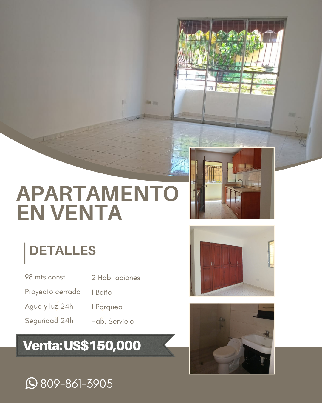 Apartamento en venta de 2 hab. en Los Prados, Distrito Nacional